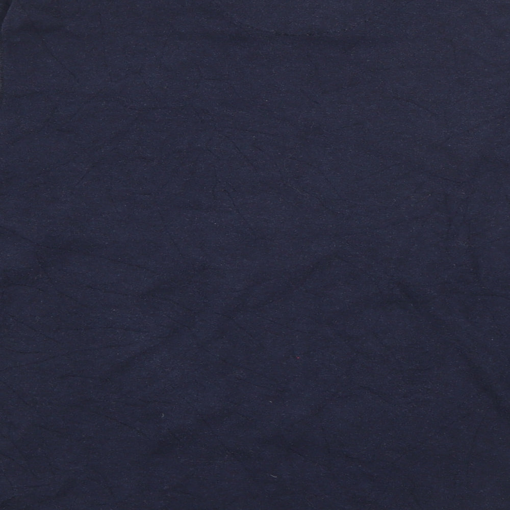 Marks & Spencer Mens Blue V-Neck Viscose Pullover Jumper Size S
