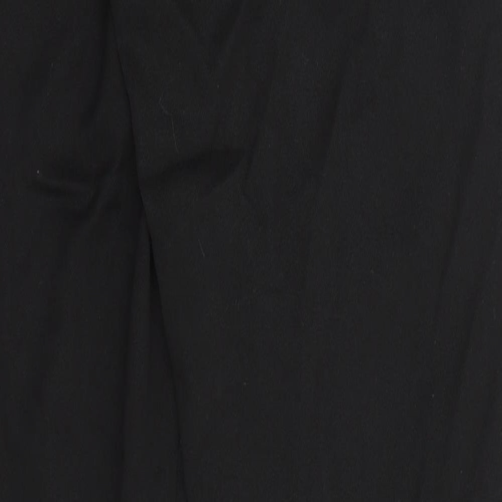 1880 Club Mens Black Polyester Trousers Size 32 in L30 in Regular Zip - Teflon