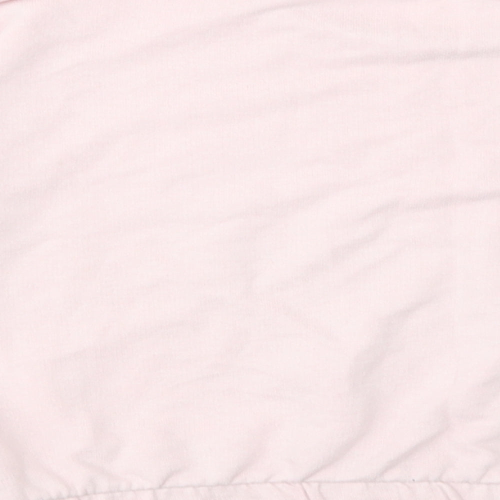 George Girls Pink Cotton Pullover Sweatshirt Size 11-12 Years Drawstring - Active Mode