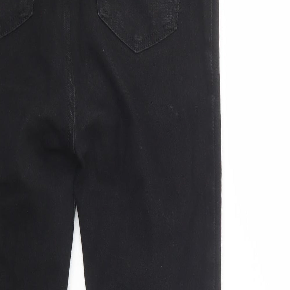 New Look Womens Black Cotton Skinny Jeans Size 8 L28 in Regular Button