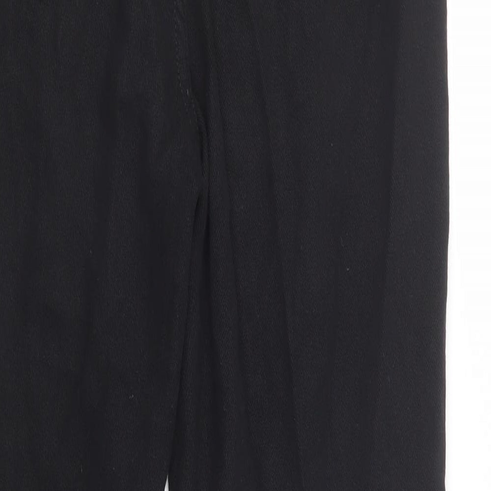 Boohoo Womens Black Cotton Mom Jeans Size 6 L28 in Regular Button