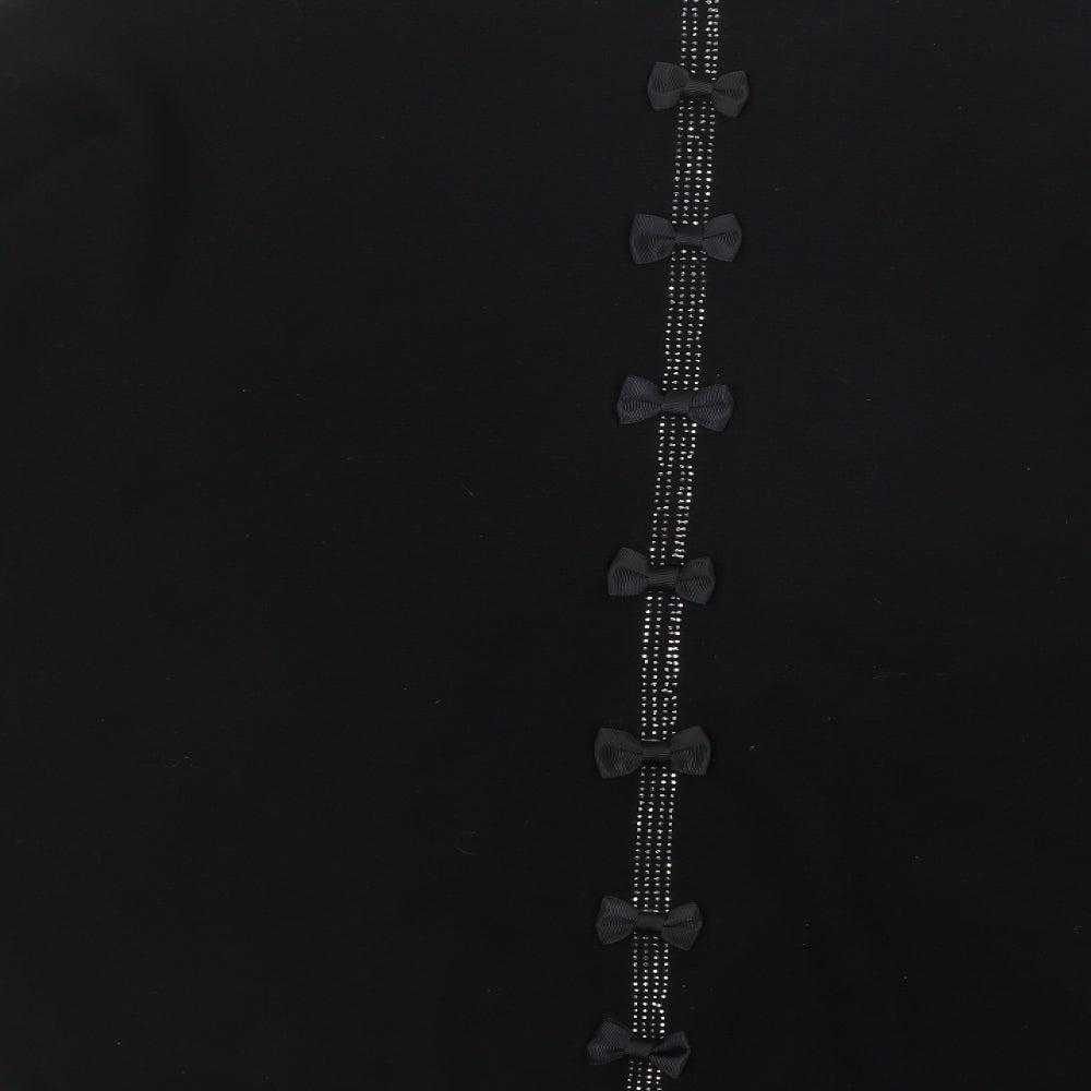Gerard Womens Black Crew Neck Viscose Pullover Jumper Size XL