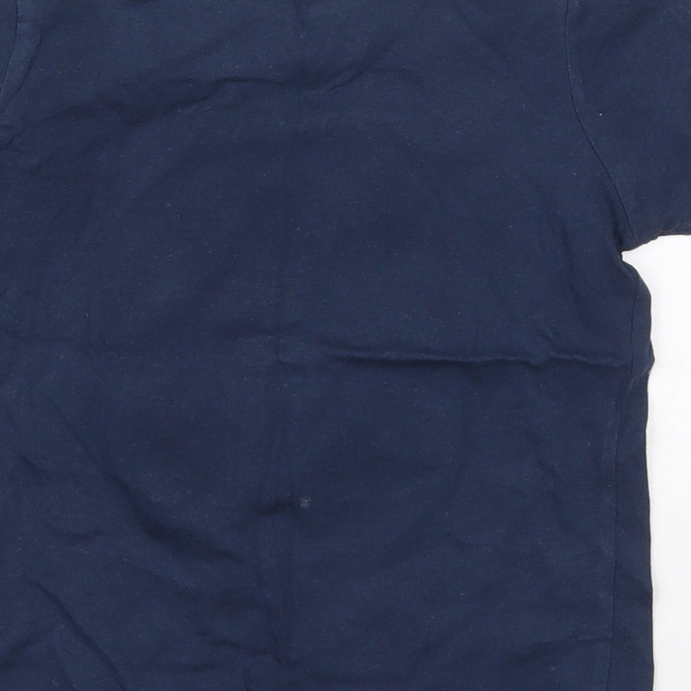 Primark Boys Blue Cotton Basic T-Shirt Size 4-5 Years Crew Neck Pullover - Brave the Waves