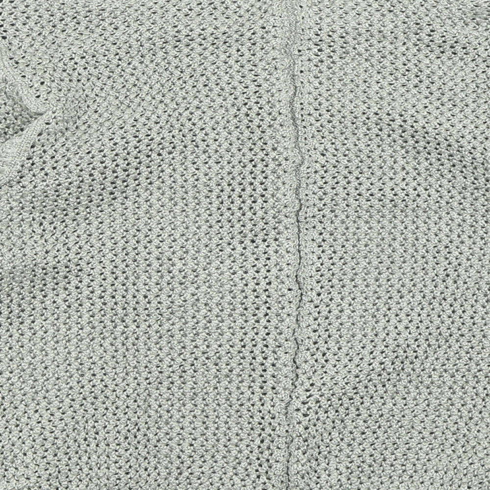 Marks and Spencer Womens Green Boat Neck Polyester Pullover Jumper Size 14