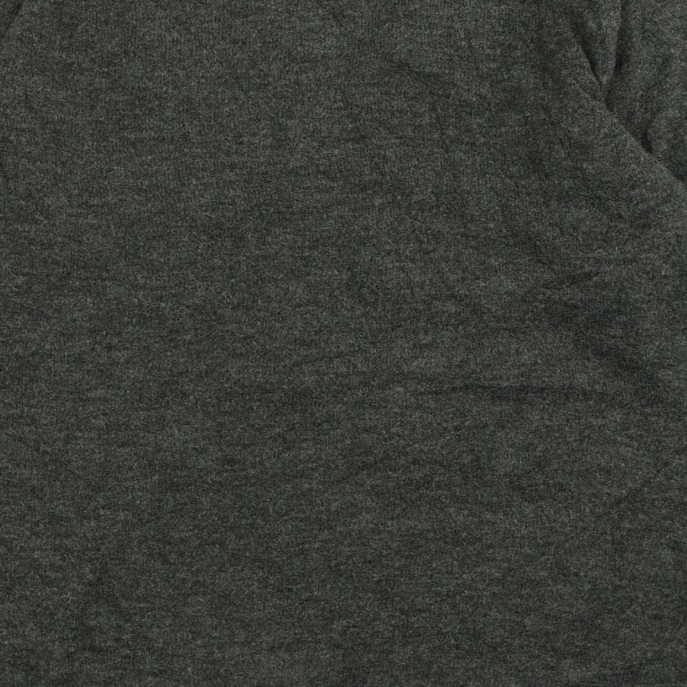 h7m Womens Grey V-Neck Acrylic Cardigan Jumper Size S