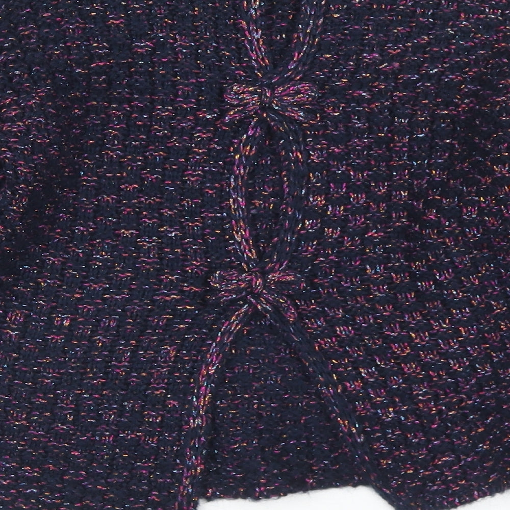Dunnes Stores Girls Blue Round Neck Acrylic Pullover Jumper Size 8 Years