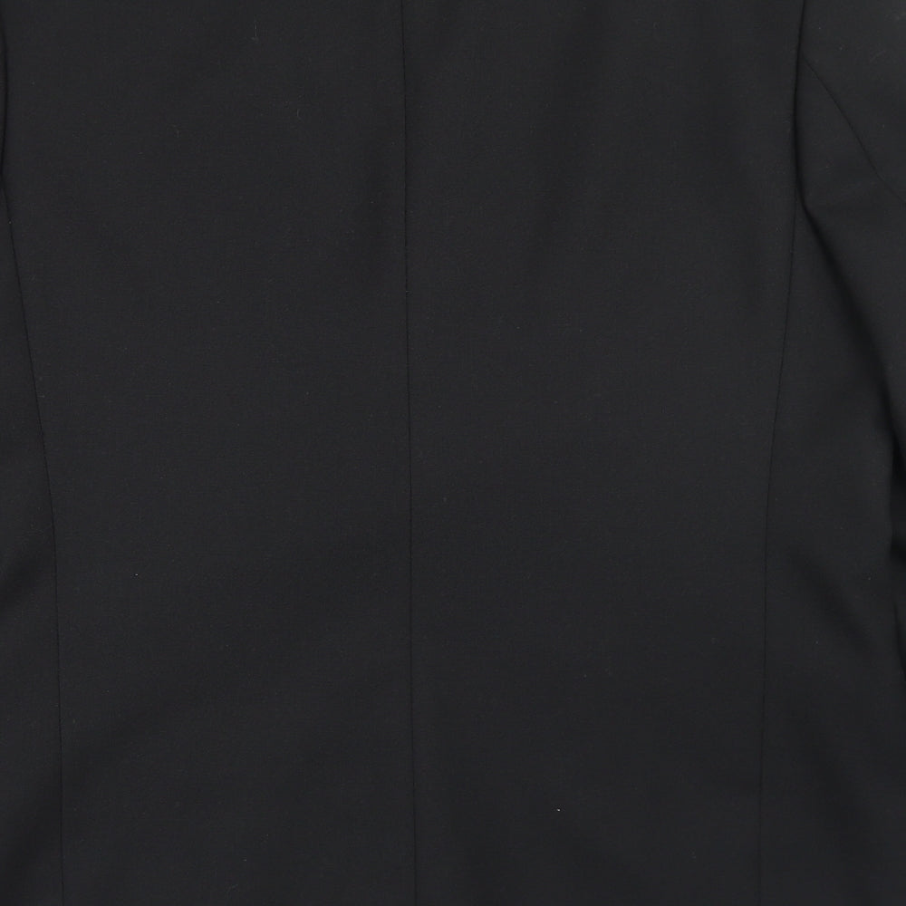 Park Avenue Mens Black Polyester Jacket Blazer Size 42