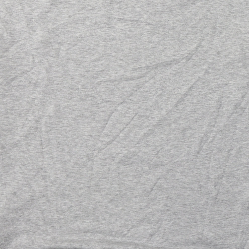 New Look Womens Grey Cotton Pullover Sweatshirt Size 10 Pullover