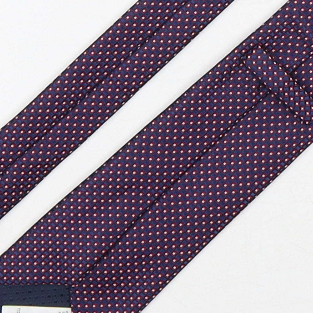 Marks & Spencer Mens Multicoloured Plaids & Checks Polyester Pointed Tie One Size