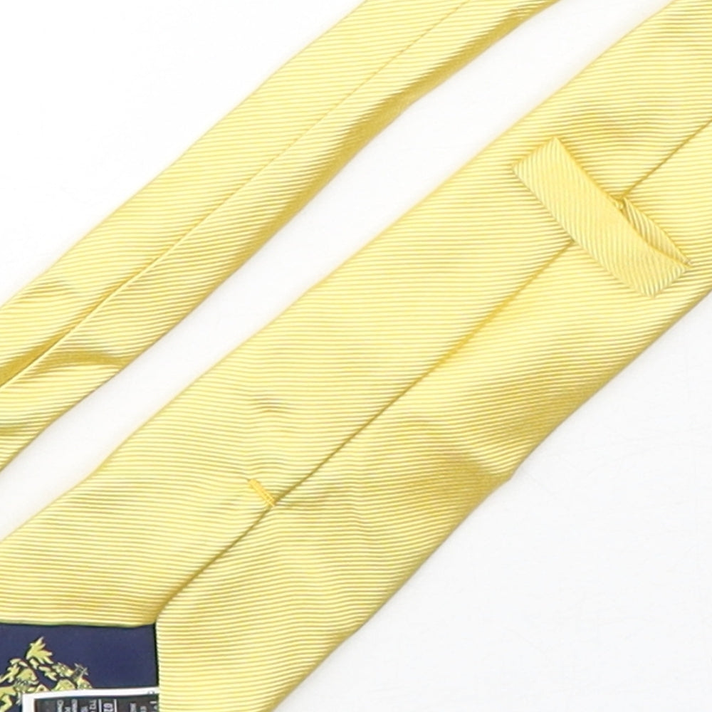 Marks and Spencer Mens Yellow Silk Pointed Tie One Size