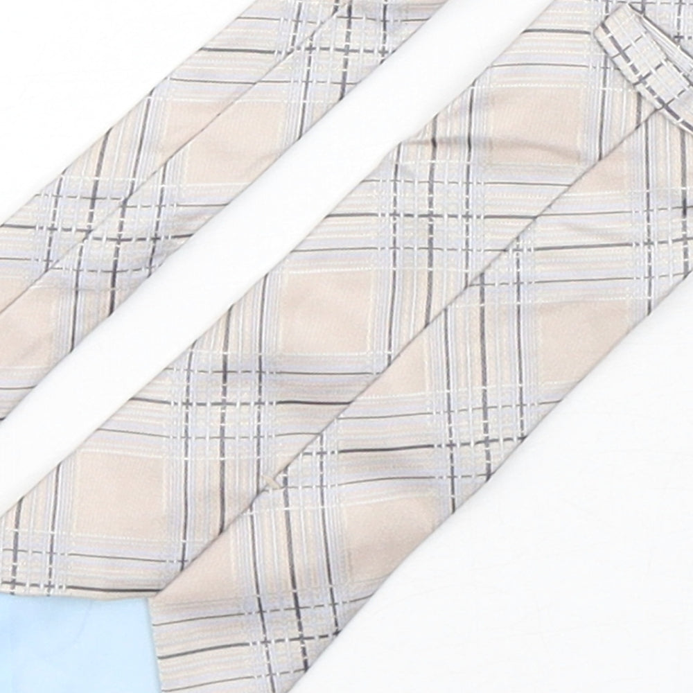 Marks & Spencer Mens Multicoloured Plaids & Checks Silk Pointed Tie One Size