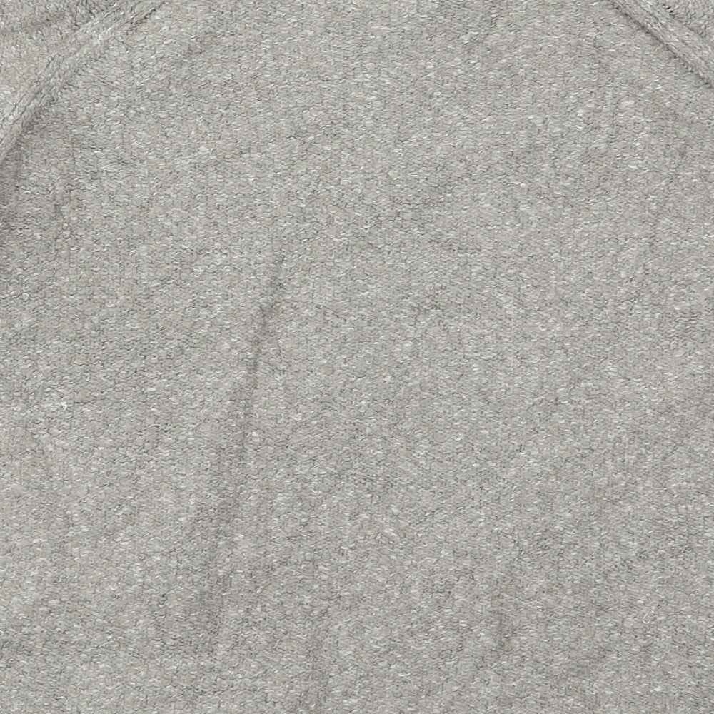 H&M Mens Grey High Neck Acrylic Pullover Jumper Size S