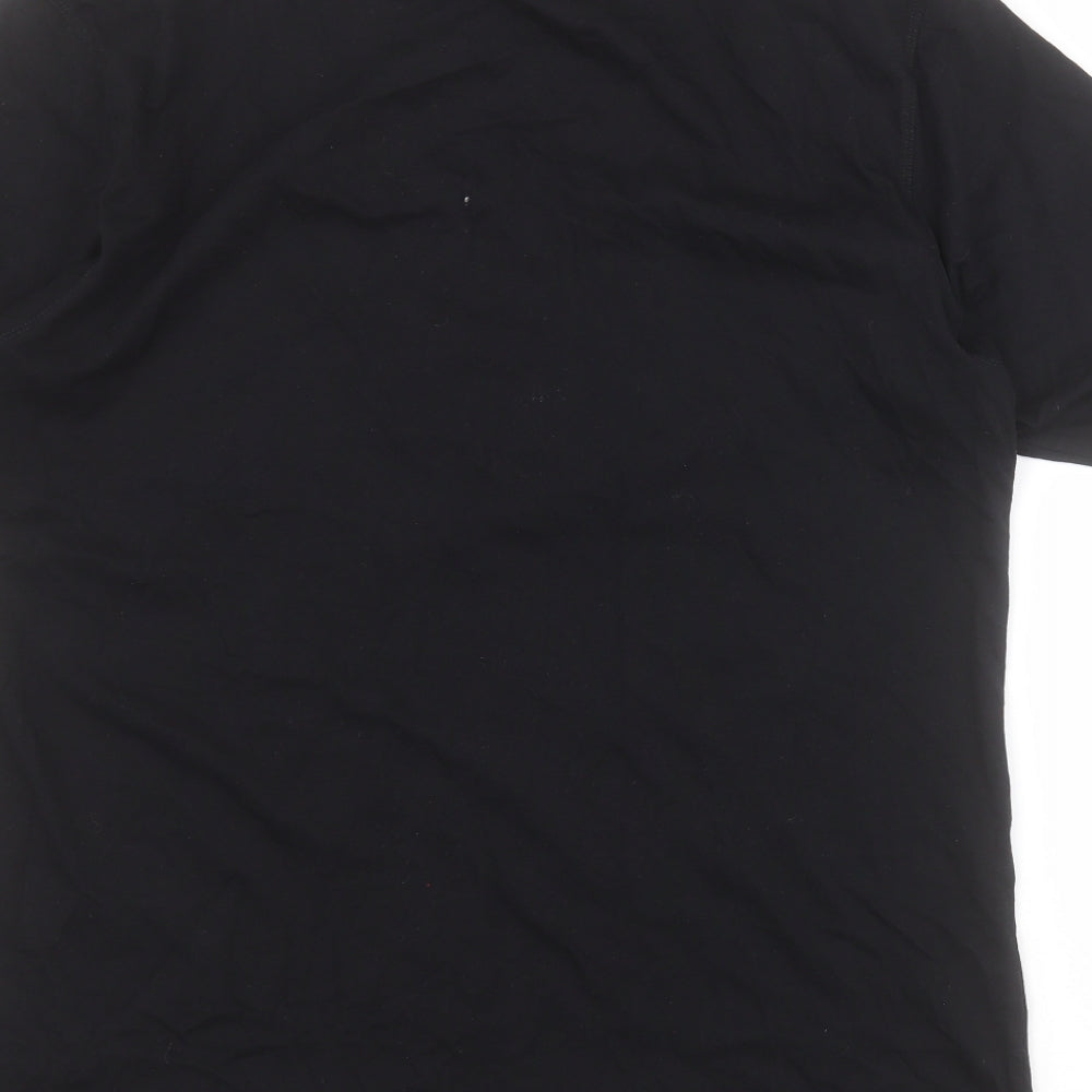 883 Police Mens Black Cotton T-Shirt Crew Neck