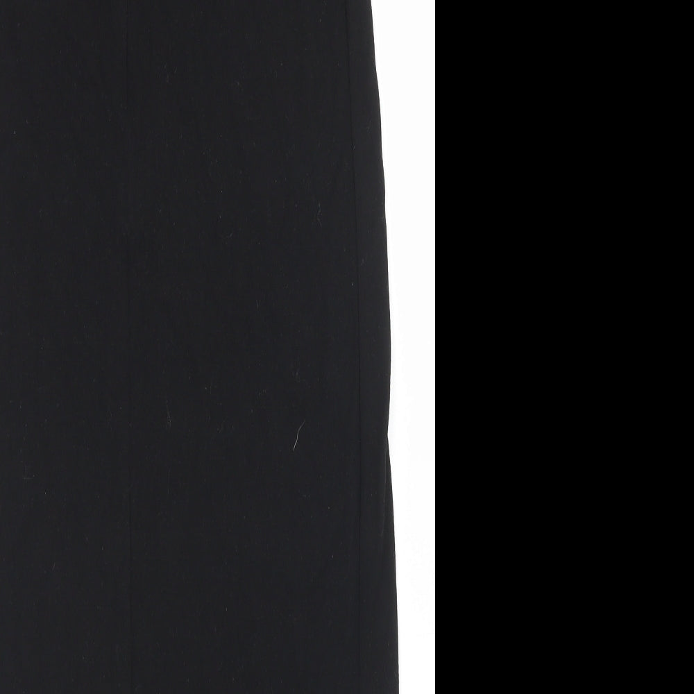 VERO MODA Womens Black Polyester Tank Dress Size S Mock Neck Zip
