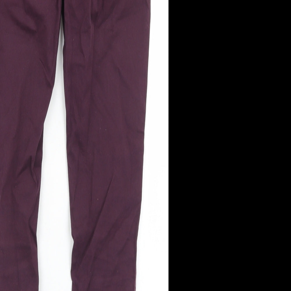 Savida Womens Purple Cotton Jegging Jeans Size 8 L28 in Regular
