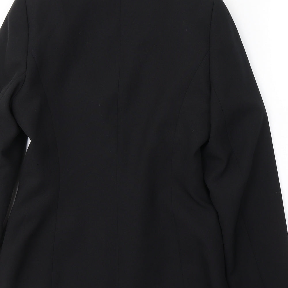 NL Collection Womens Black Jacket Blazer Size 8 Button