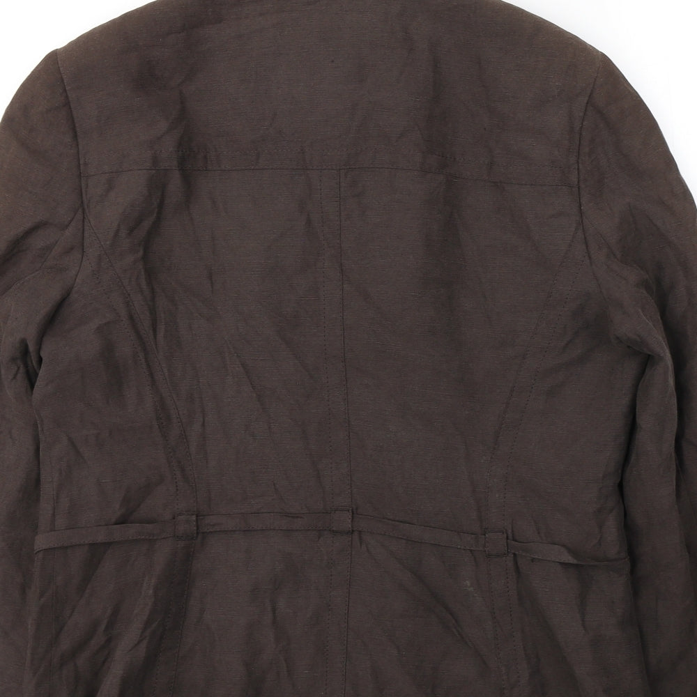 NEXT Womens Brown Jacket Size 14 Zip
