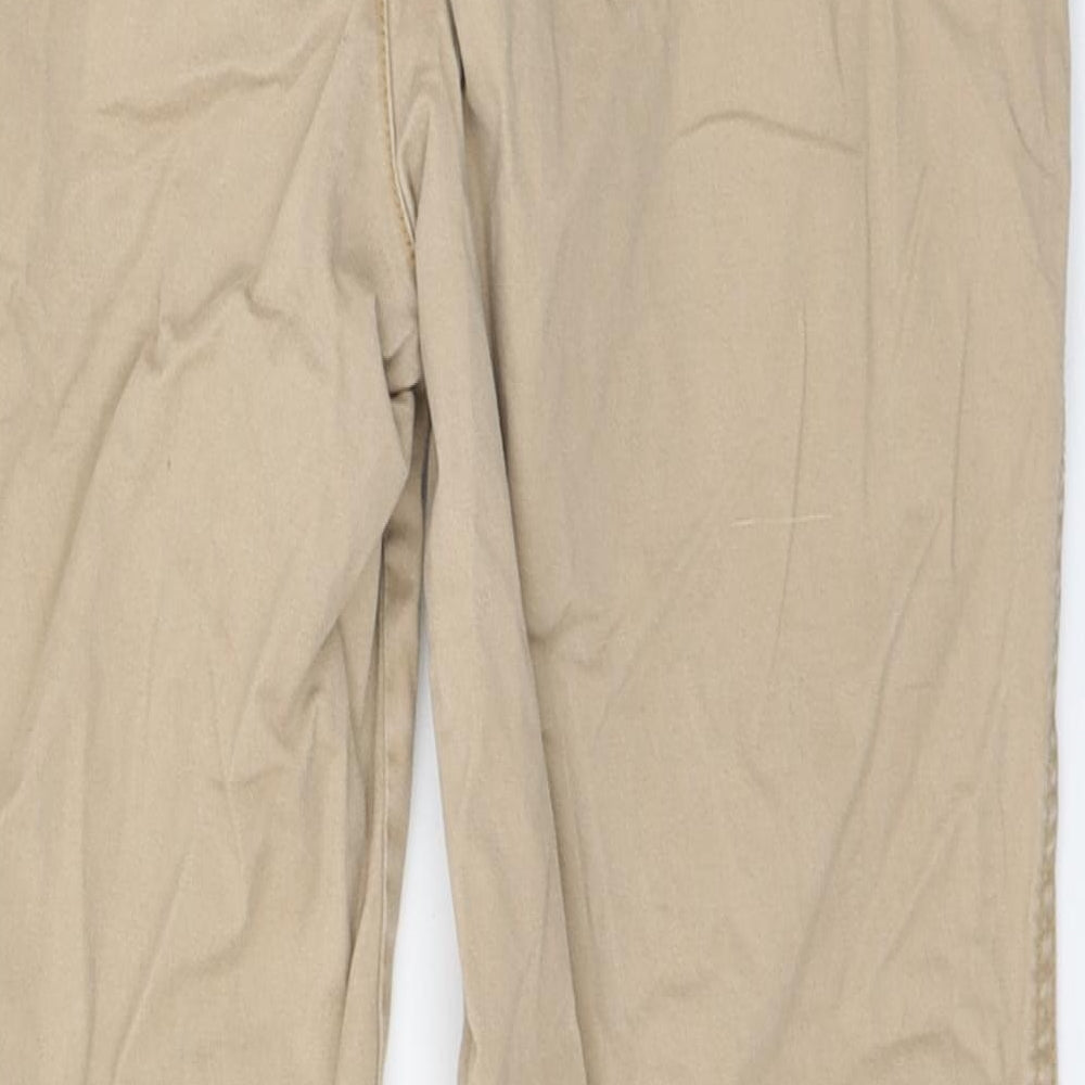 Gap Womens Beige Cotton Carrot Trousers Size 6 L27 in Regular Zip