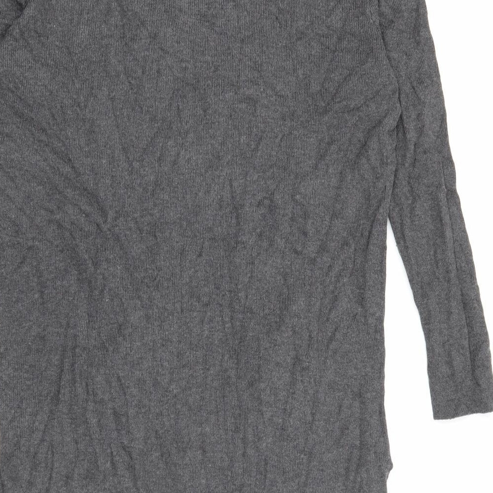 Select Womens Grey V-Neck Viscose Cardigan Jumper Size 10