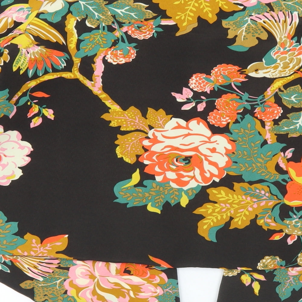 Atmosphere Womens Black Floral Jacket Size XS - Flare Sleeve