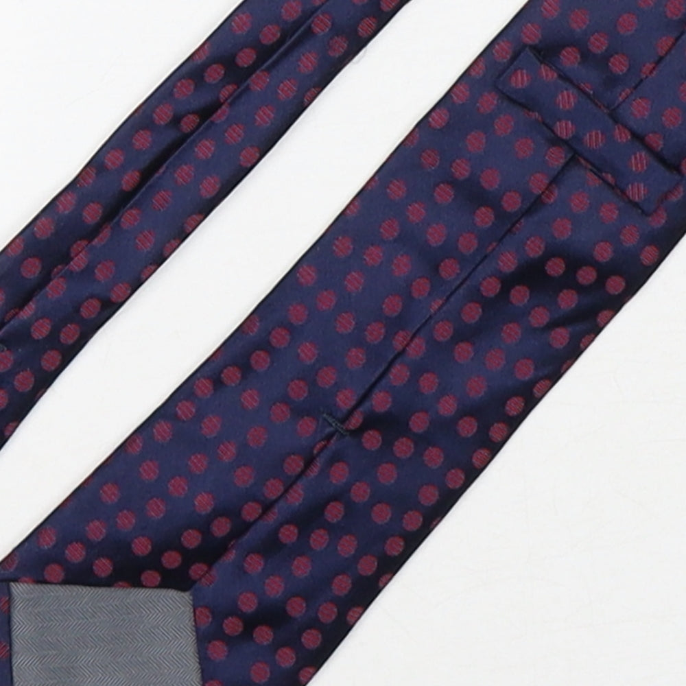 Marks & Spencer Mens Multicoloured Polka Dot Silk Pointed Tie One Size