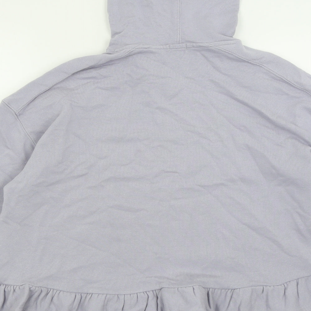 River Island Womens Purple Cotton Pullover Hoodie Size S Pullover