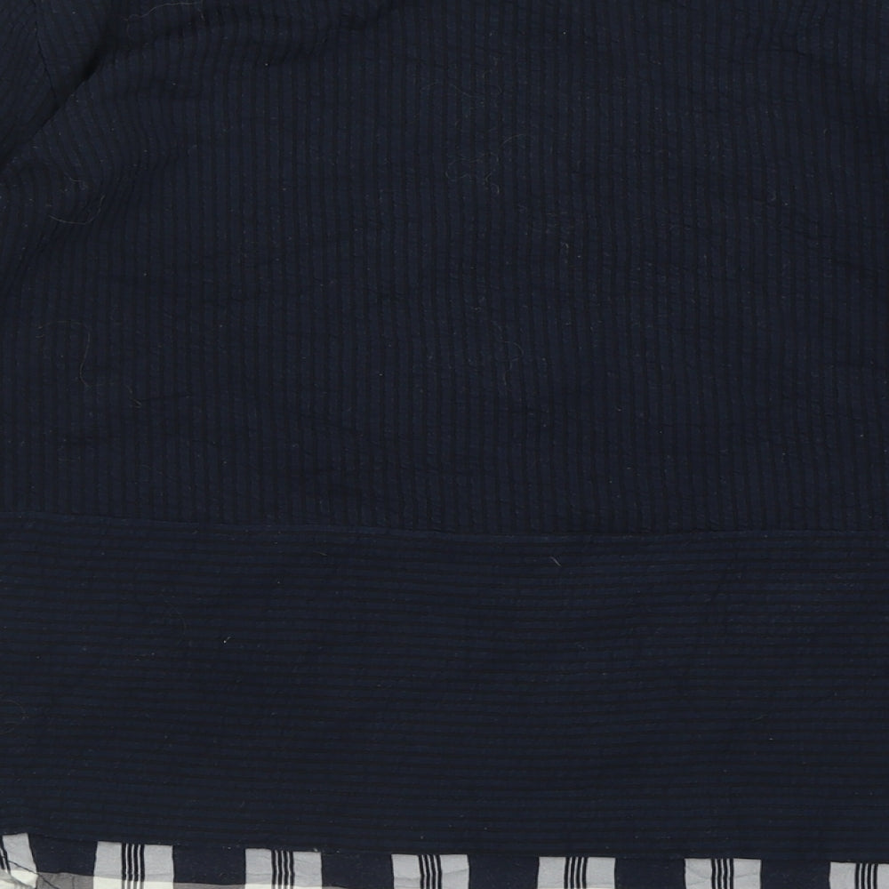 Marks & Spencer Womens Blue Crew Neck Polyester Pullover Jumper Size 12