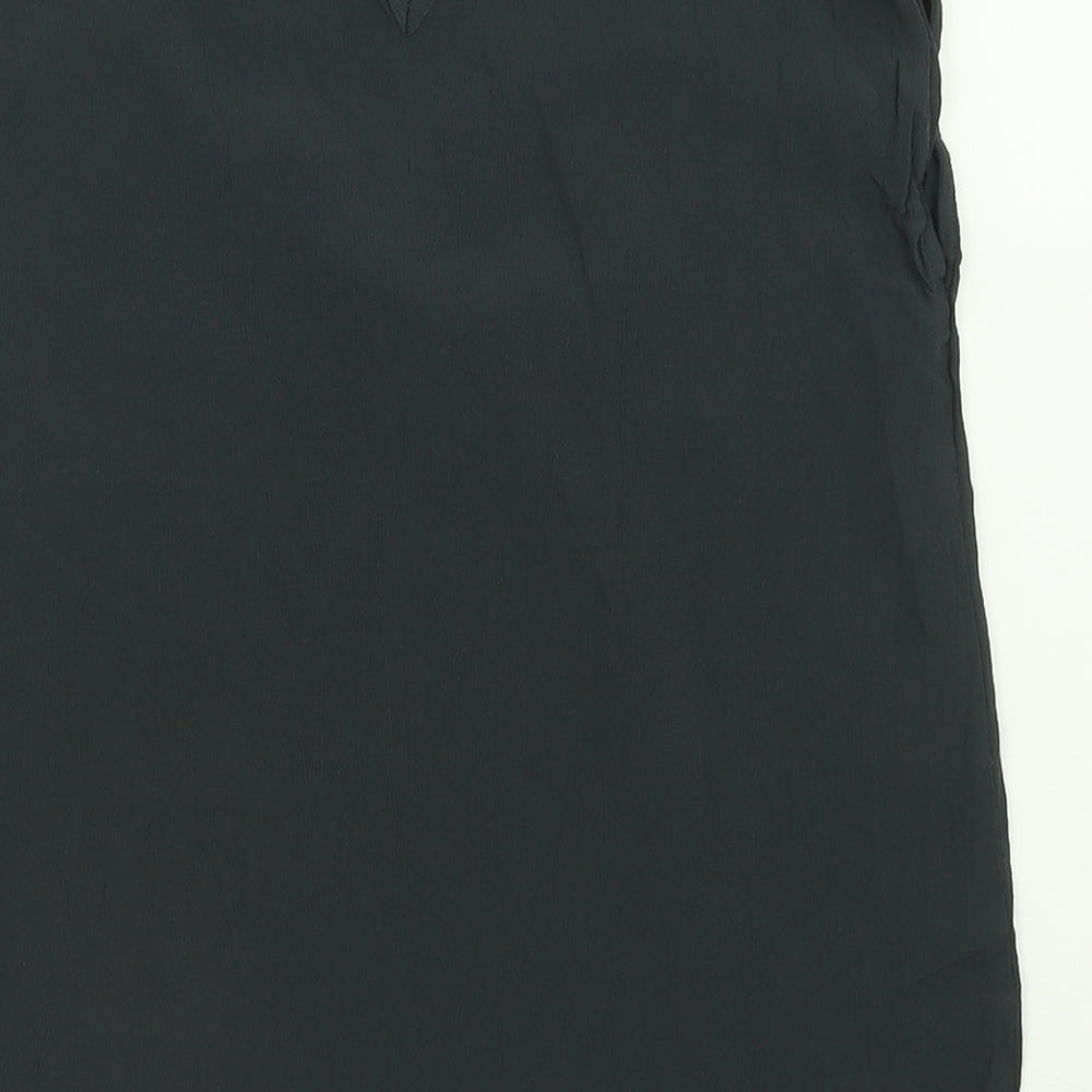 Oasis Womens Grey Viscose Basic Tank Size 10 V-Neck