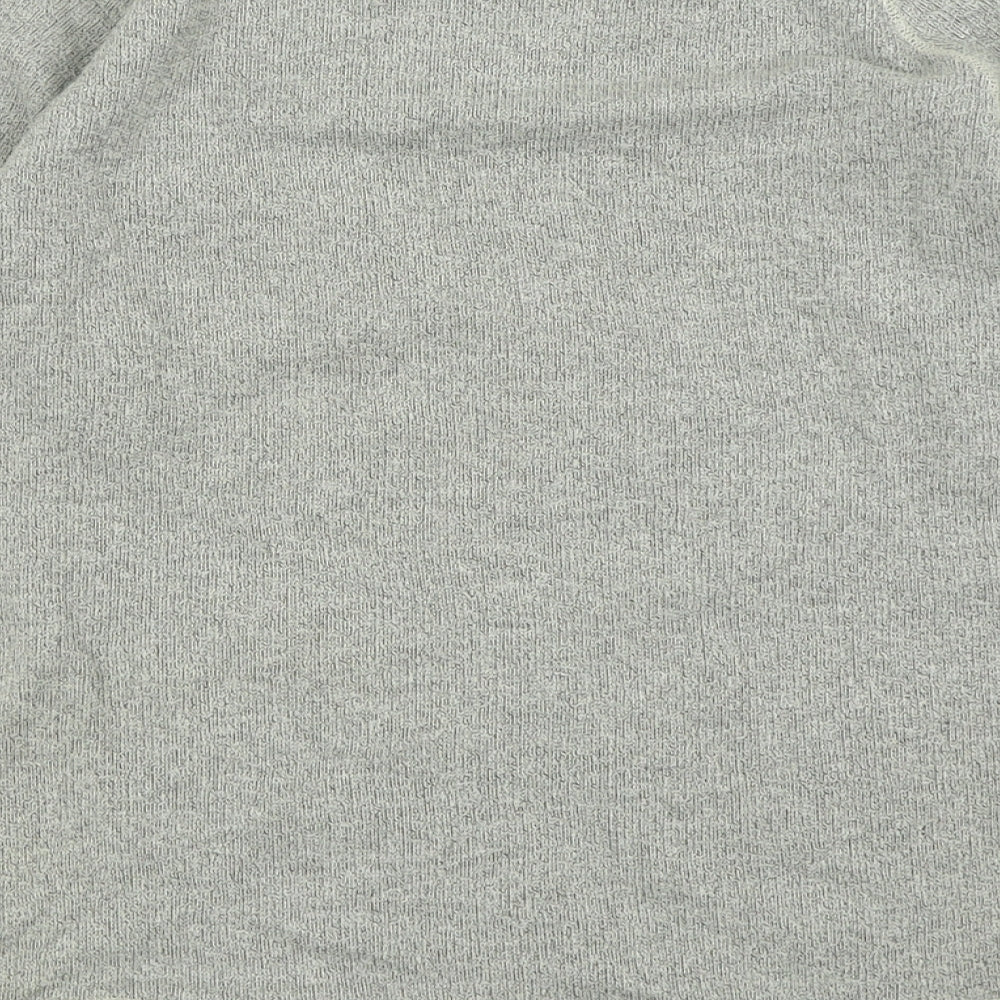Selected Mens Grey Crew Neck Cotton Pullover Jumper Size XL