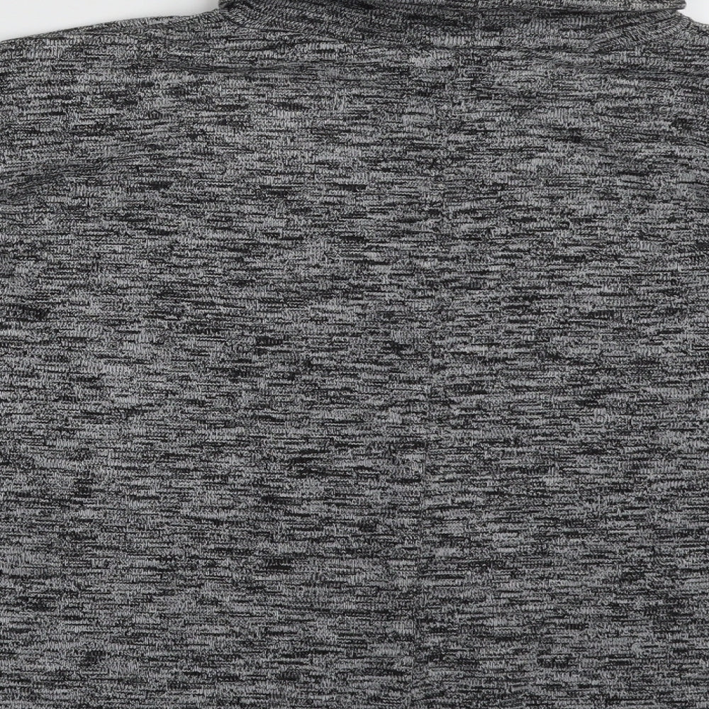 Etam Womens Grey Roll Neck Acrylic Pullover Jumper Size 14