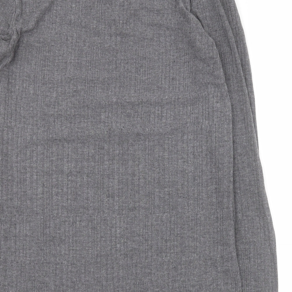 Matalan Womens Grey Round Neck Polyester Pullover Jumper Size 10