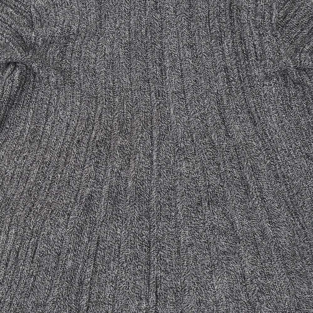 Sky designs Womens Black V-Neck Acrylic Cardigan Jumper Size M