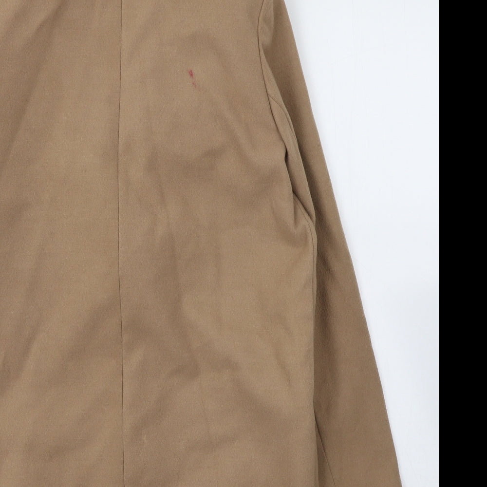 Atmosphere Womens Beige Pea Coat Coat Size 8 Button