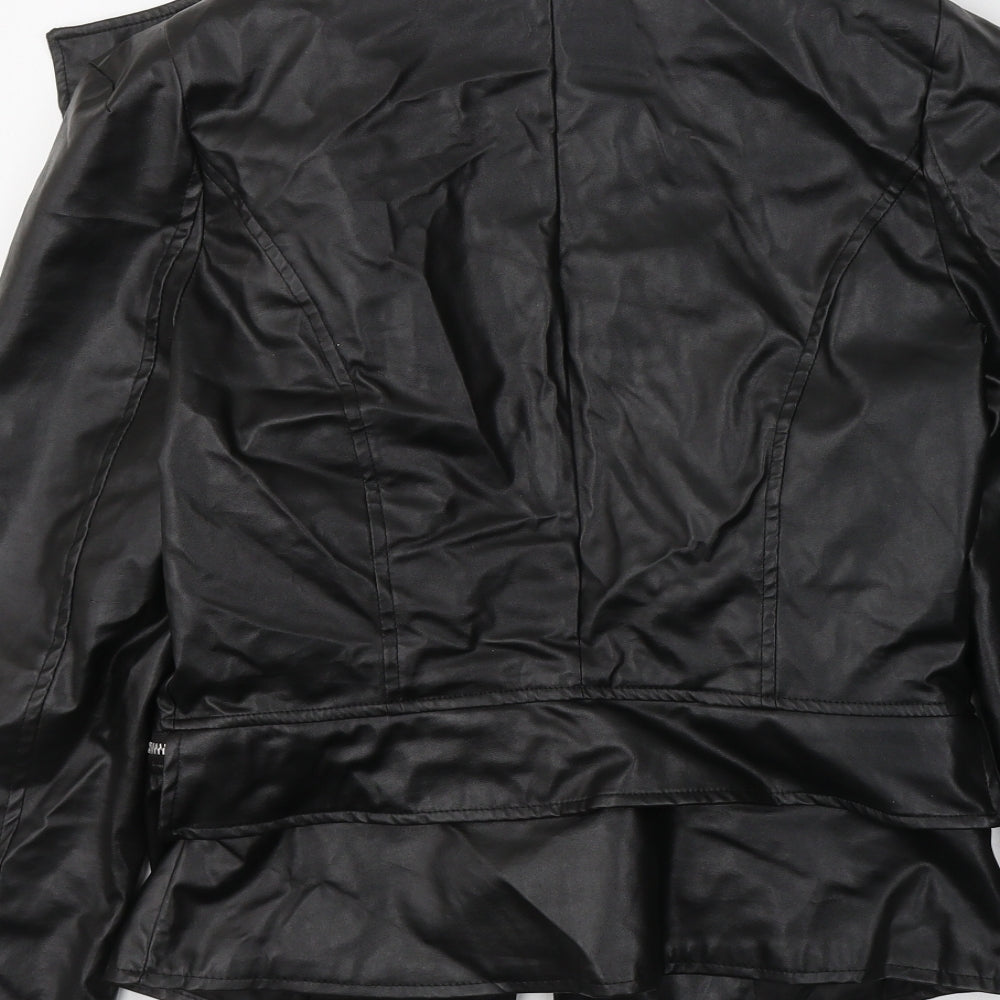 New Light Womens Black Jacket Size M Zip
