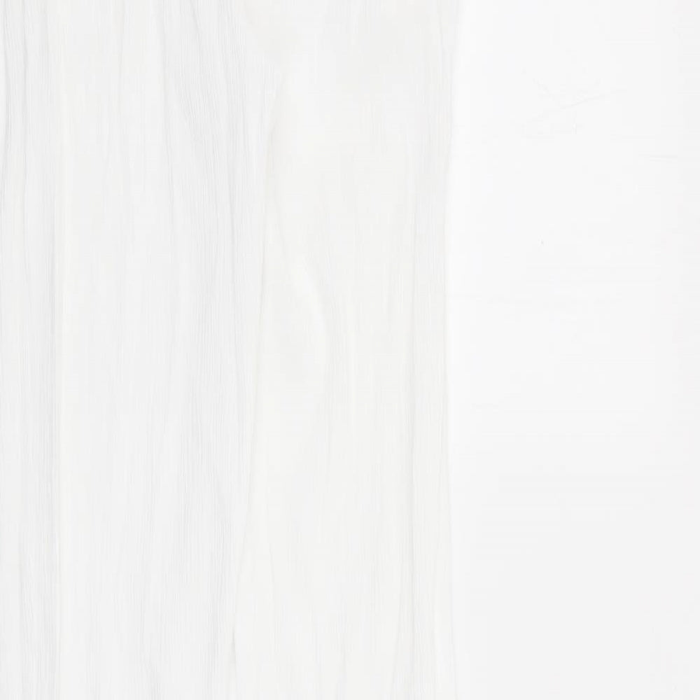 Damart Womens White Viscose Trousers Size 12 L28 in Regular