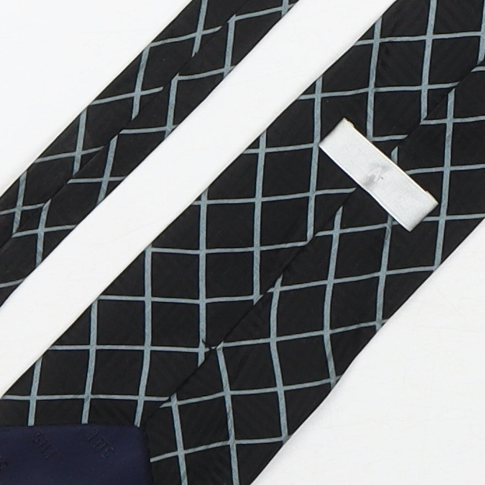 Atlantis Mens Multicoloured Plaids & Checks Silk Pointed Tie One Size