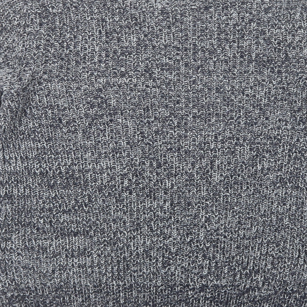 H&M Womens Blue Crew Neck Acrylic Pullover Jumper Size S