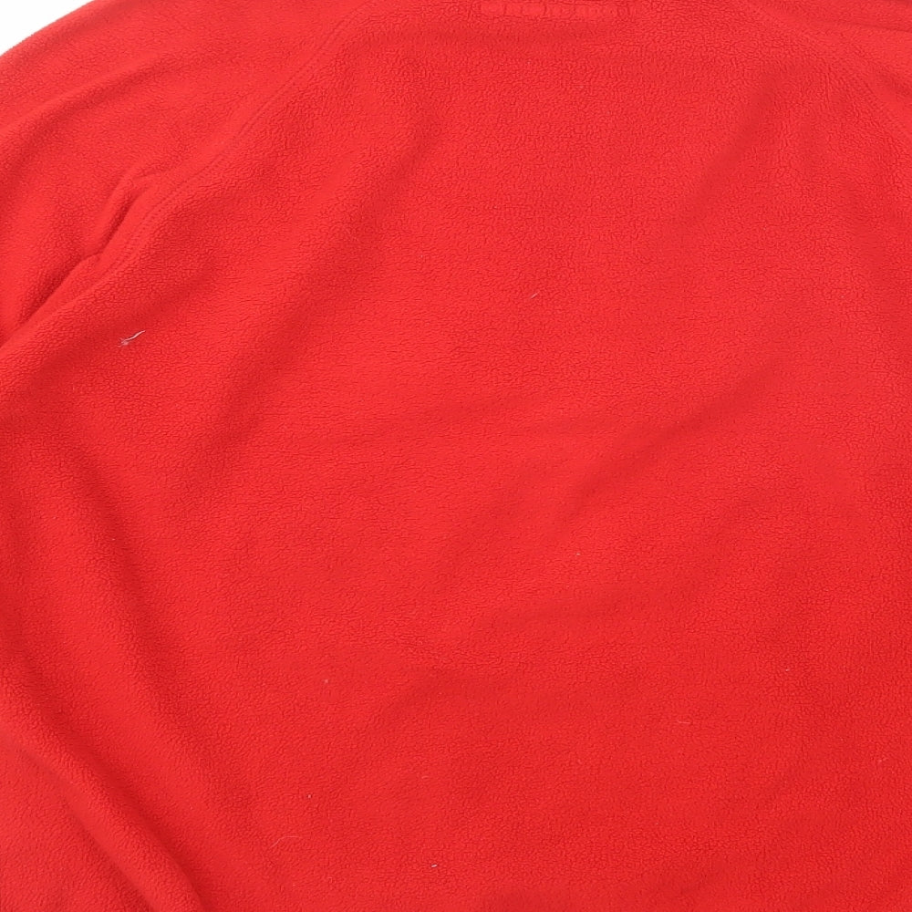 Remain Womens Red Polyester Pullover Sweatshirt Size S Zip