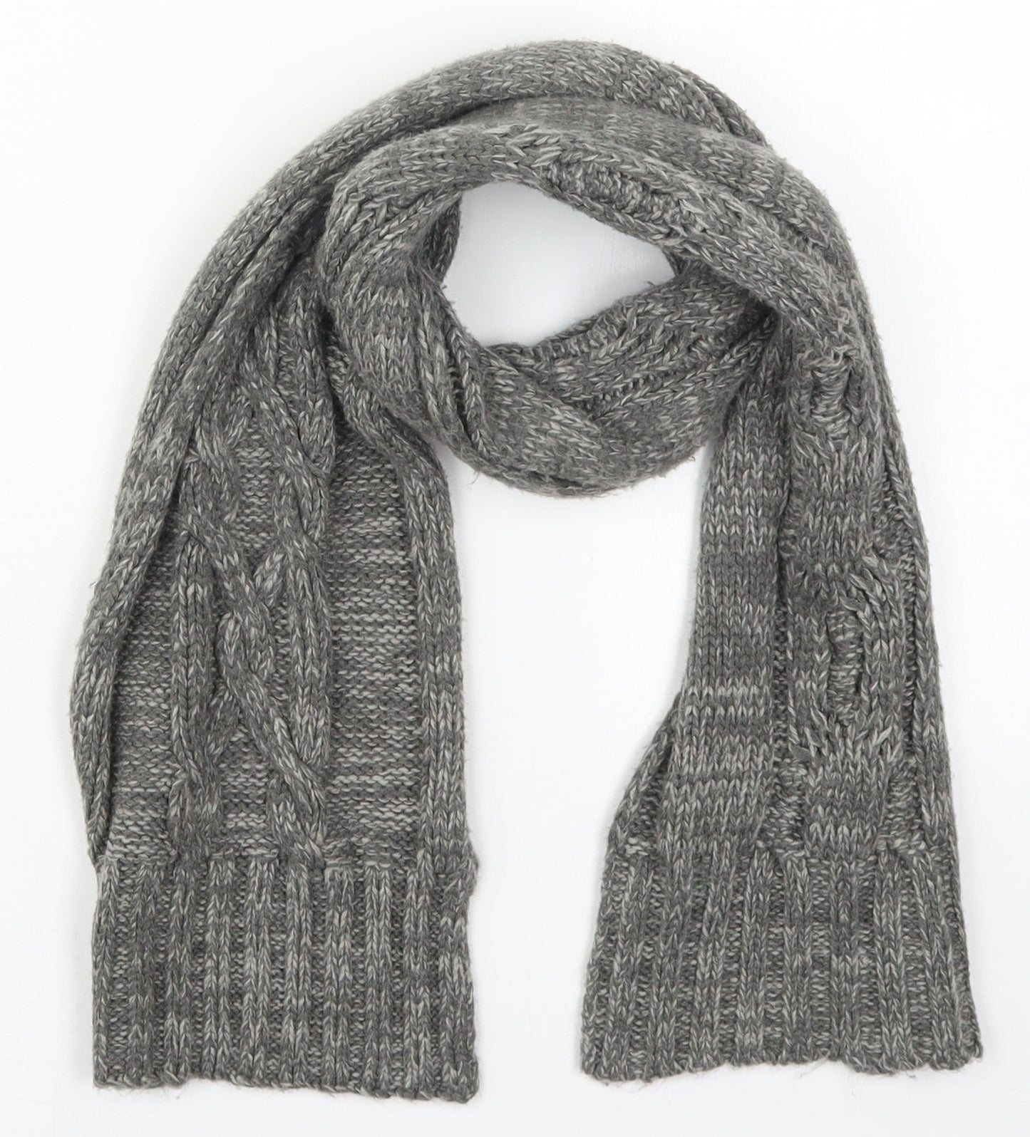 Marks and Spencer Womens Grey Acrylic Scarf