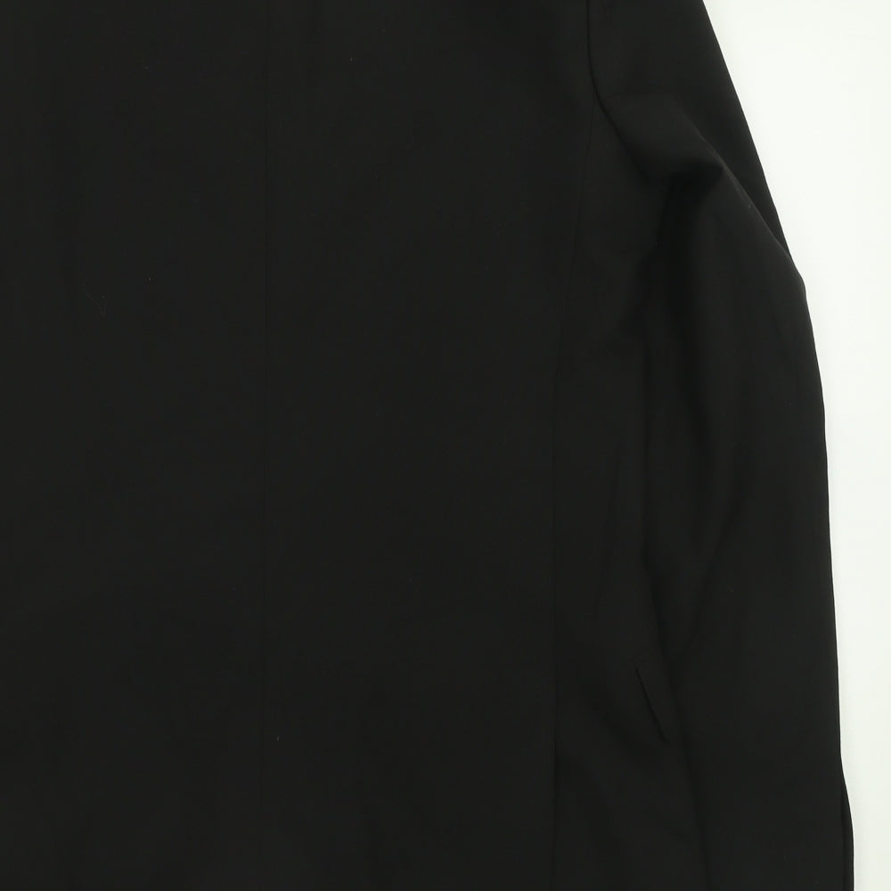 suit direct Mens Black Polyester Jacket Suit Jacket Size 38