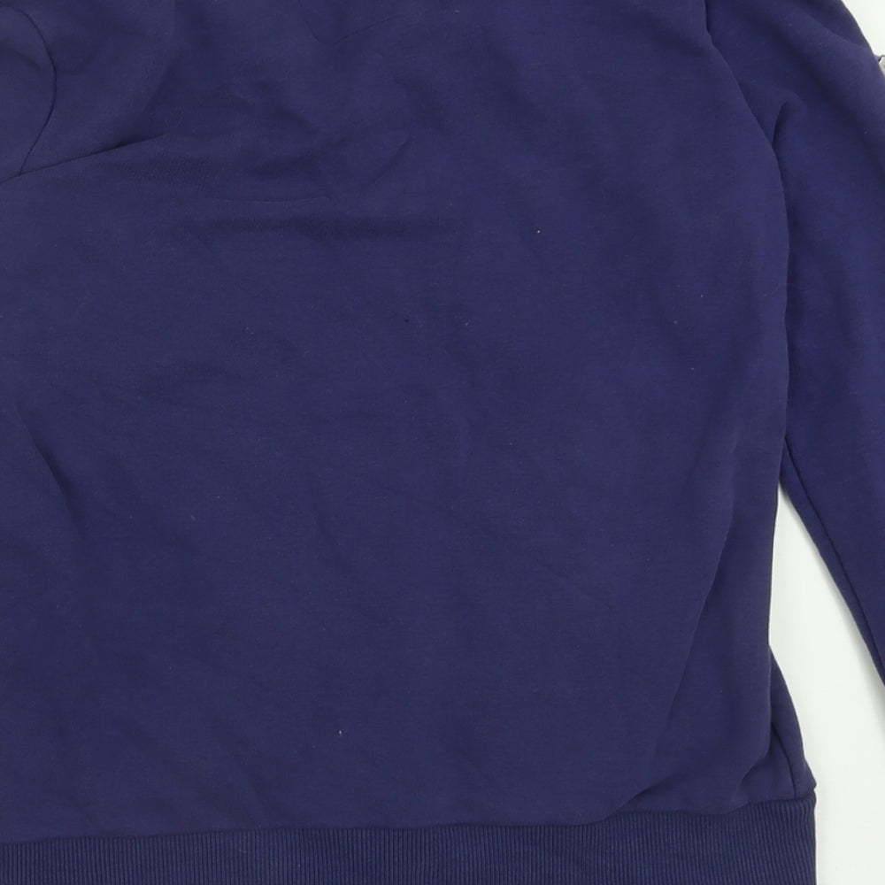 EDC Womens Purple Cotton Full Zip Sweatshirt Size L Zip