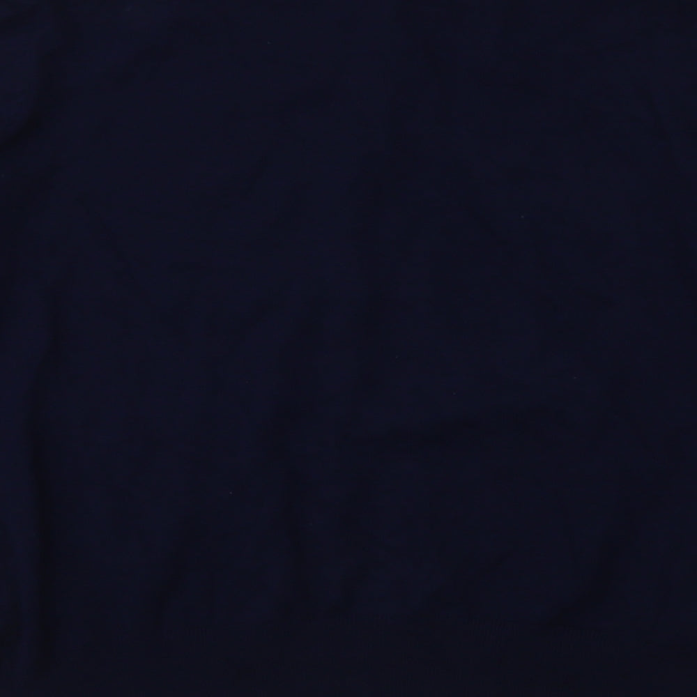 Dunnes Stores Womens Blue Round Neck Viscose Cardigan Jumper Size 14