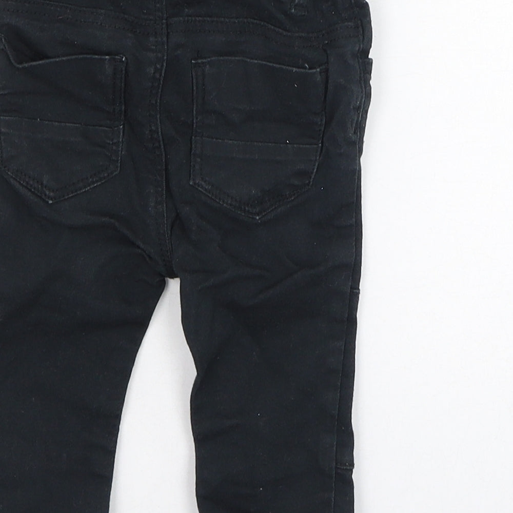 H&M Boys Black Cotton Capri Jeans Size 9-12 Months Pullover