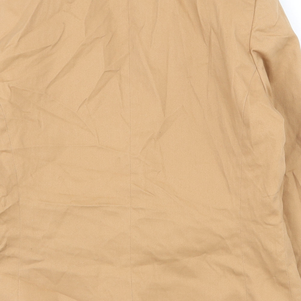 New Look Womens Brown Jacket Size 12 Button