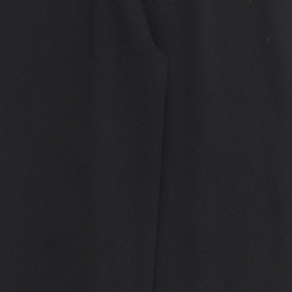 SheIn Womens Black Polyester Jogger Trousers Size XS L28 in Regular Drawstring