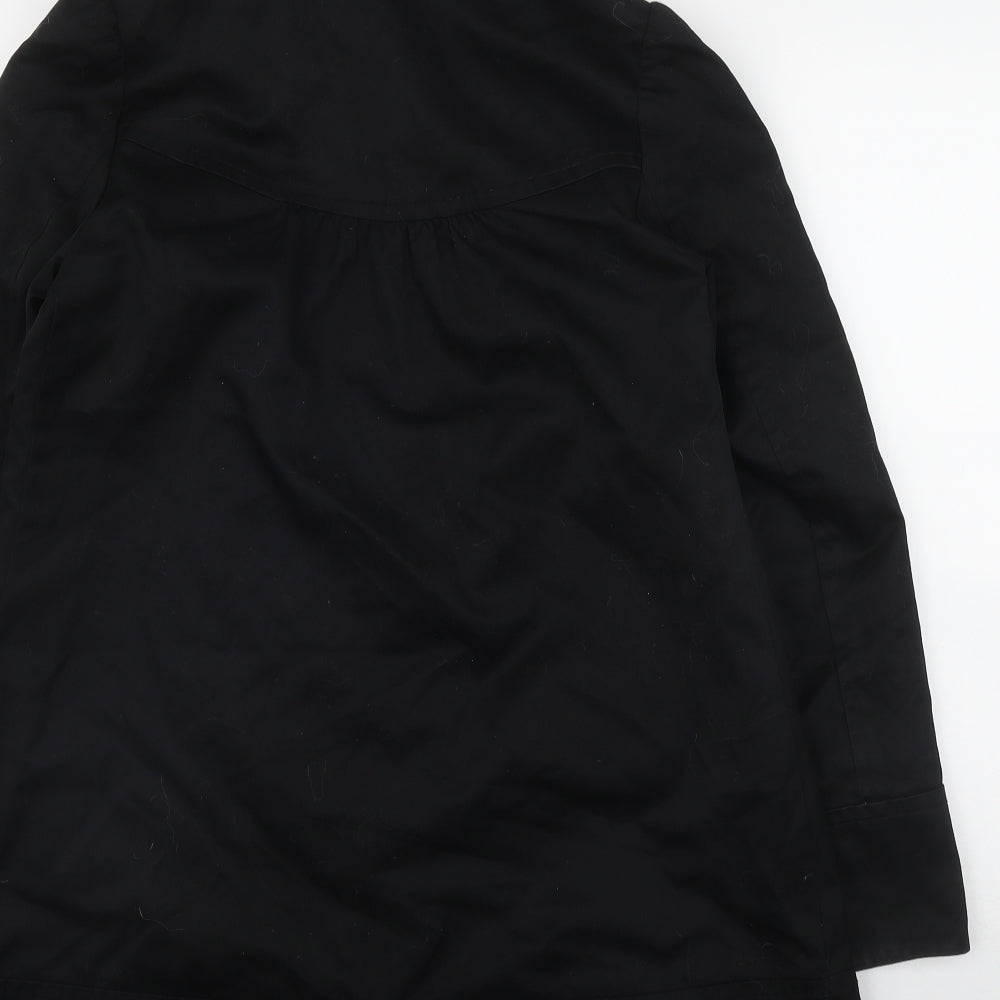 H&M Womens Black Jacket Size 8 Snap