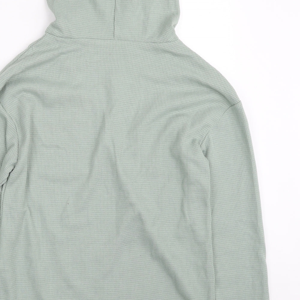 SheIn Womens Green Polyester Pullover Hoodie Size 10 Pullover