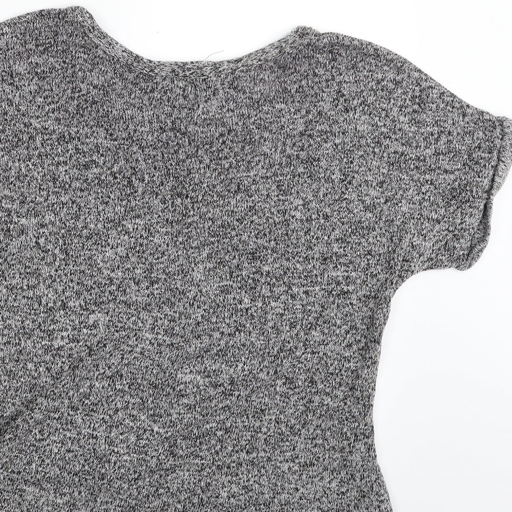 Atmosphere Womens Grey Boat Neck Viscose Pullover Jumper Size 8