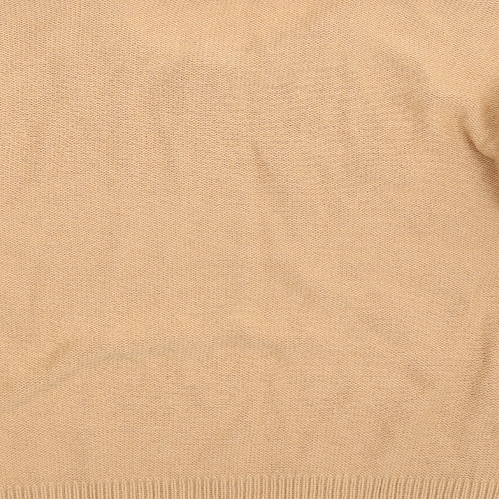 Brave Soul Womens Brown Crew Neck Acrylic Pullover Jumper Size 12