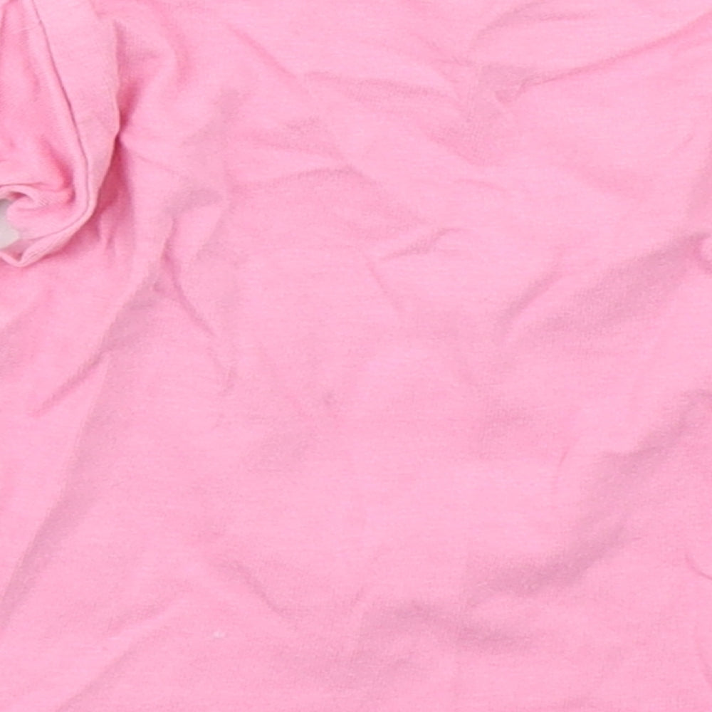 Blue Zoo Girls Pink 100% Cotton Basic T-Shirt Size 9-12 Months Round Neck Pullover - Mummy's Little Angel